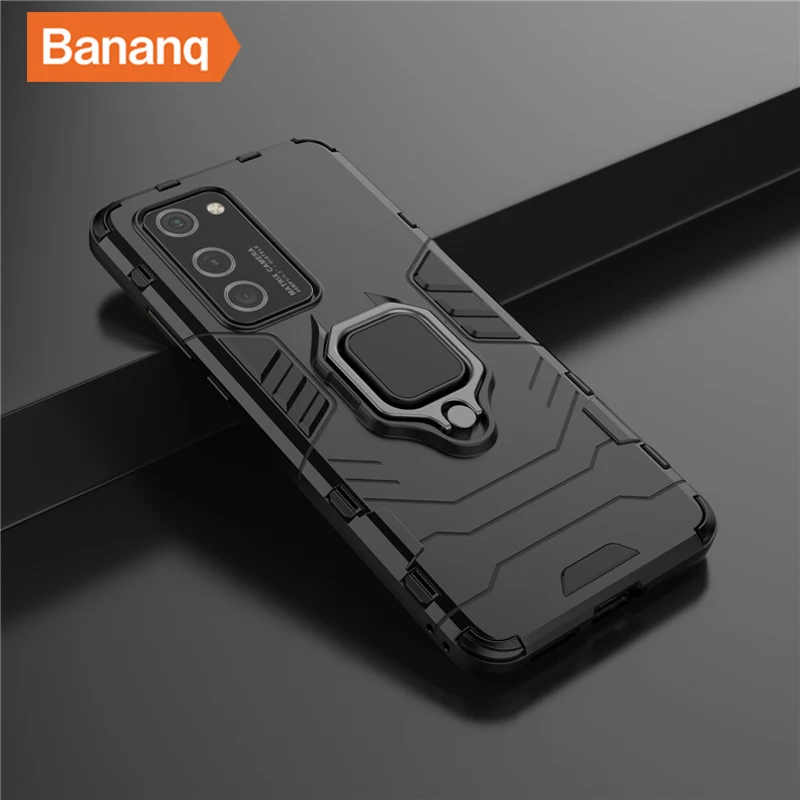 

Bananq Bracket Armor Case For Huawei P Smart 2020 Y8S P40 Nova 6 7 SE Cover For Honor 30 Play 4 9A Enjoy 10E 20 Pro Plus Lite 5G