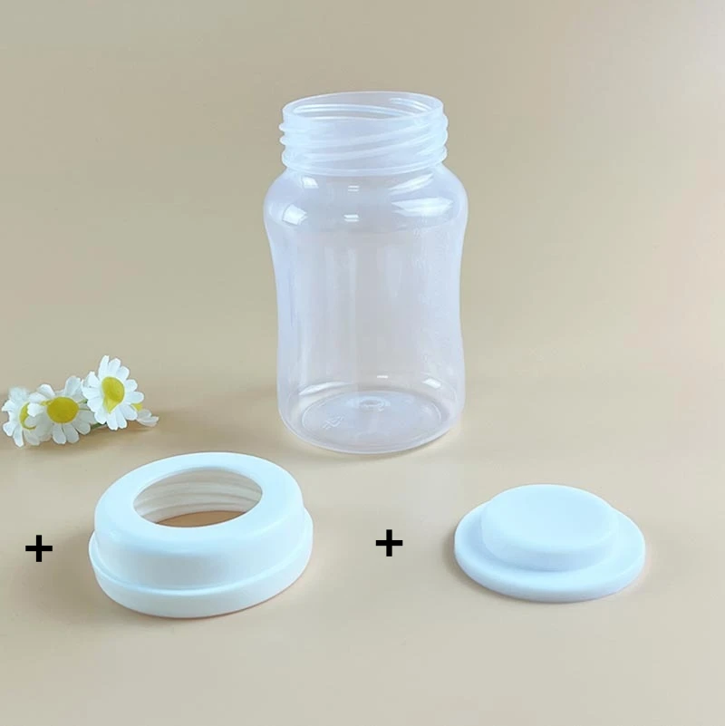 180ml Breast Milk Storage Bottle Wide Neck Infant Newborn Food Freezer Breast Milk Storage Bottle Compatible with Spectra
