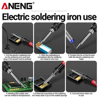 ANENG SL106 fer à souder électrique 110 V/220 V température réglable soudure prise US/EU outil de soudage professionnel 5