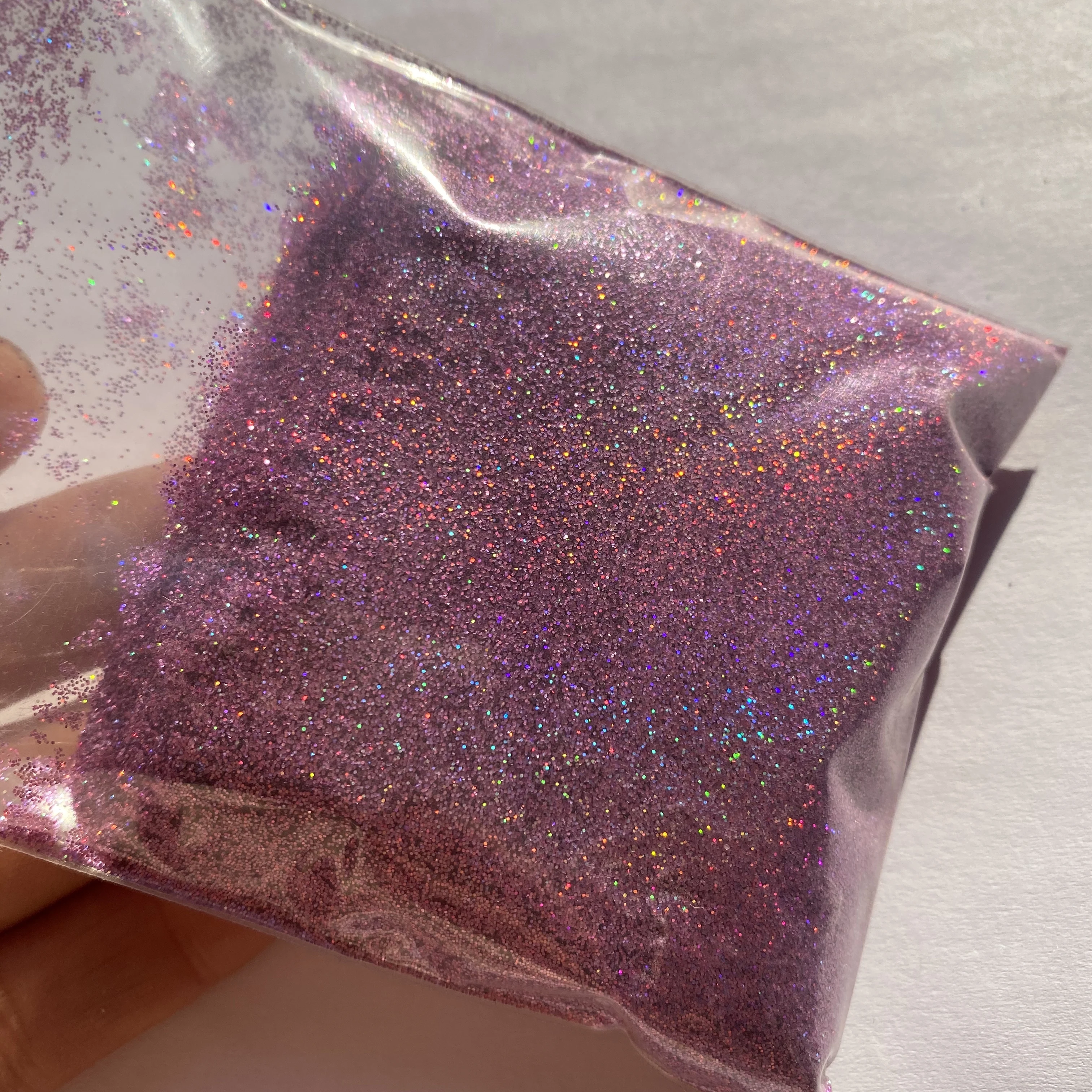 50g/bag Silver Holographic Nail Art Glitter Powder 0.2mm Shiny Extra Fine Glitter Powder Bulk Manicure Crafts Flooring
