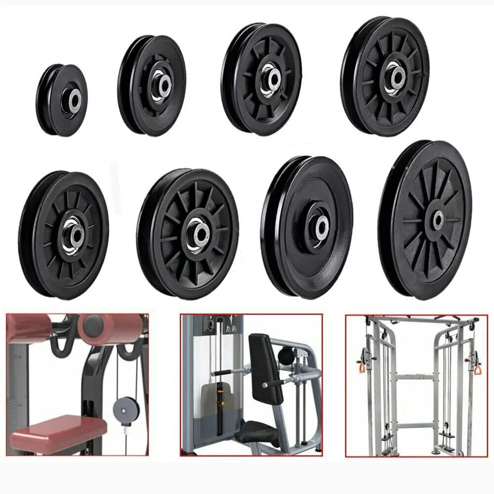 

Nylon Bearing Pulley Wheel for Gym Fitness Equipment Cable Machine Part