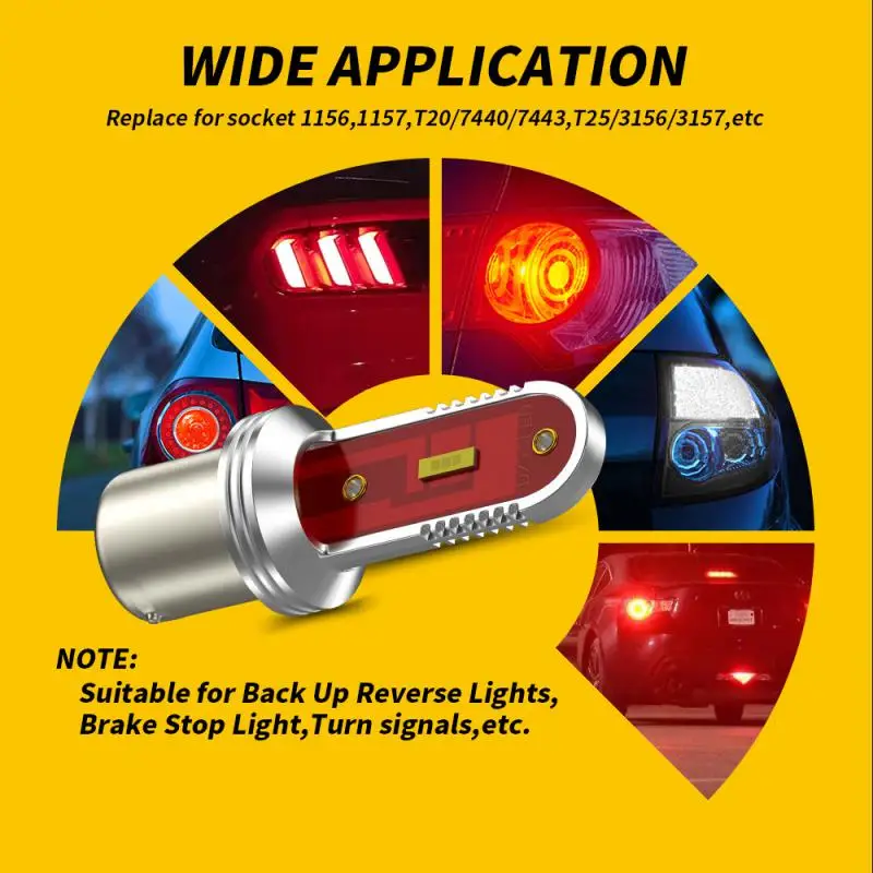 

LED BA15S 1156 T20 7440 W21/5W P21/5W 1157 BAY15D LED Car Light Bulb 7443 WY21W W21W Auto Signal Lamp