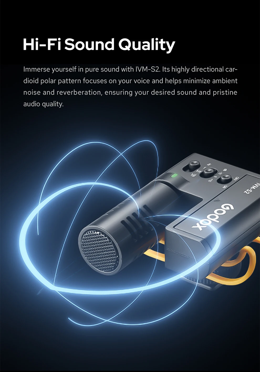 IVM-S2 gun-type microphone micro SLR camera mobile phone live interview recordin
