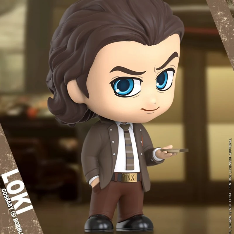 Marvel Ht Loki Time Variance Authority Handheld Q Version Cosbaby Avengers Hottoys Tva Loki Anime Figure Model Toy Doll Fan Gift
