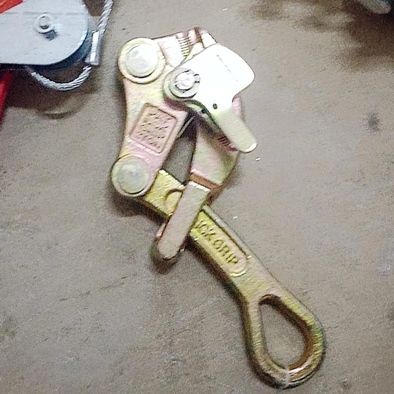 Heavy Duty Wire Rope Jaw Clamp Electrician Cable Grip Pulling Multi ...