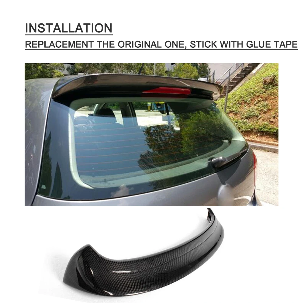 Car rear wing spoiler,car roof spoiler Car Rear Roof Lip Spoiler Rear Window Spoiler Carbon Fiber / FRP for Volkswagen VW Golf 5 V MK5 Standard R32 GTI 2006-2009