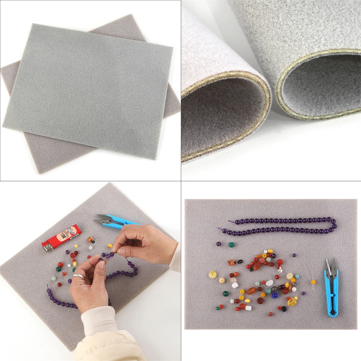 2pcs High Quality Handamde Soft Bead Mats Jewelry Beading Tools DIY Jewelry  Making Supply 30cm(11 6/8) x 23cm(9) Random Color - AliExpress