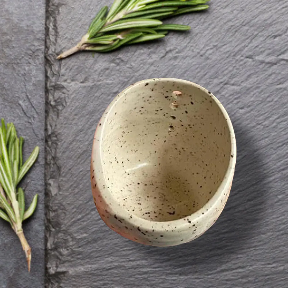 Pottery Herb Stripper Bowl Herb Stripper Tool Ceramic Cooking Gifts for Chefs and Housewives