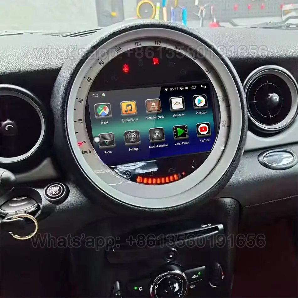 Para BMW Mini Cooper R56 R57 R58 R60 2007 2008 2009 2010 2011 2012 2013 Carplay Radio de coche Multimedia GPS unidad principal unidad estéreo PC 6