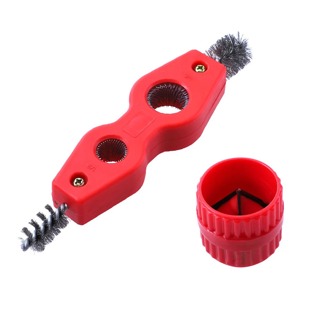 Copper Pipe Cleaner and Reamer Set Inner-Outer Reamer Pipe Deburring Brush Deburring Tool For Copper/Aluminum/Brass Tubing