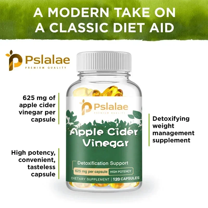 Natural Apple Cider Vinegar Capsules-To Promote Satiety, Suppress Cravings, and Boost Blood, Lipids and Glucose