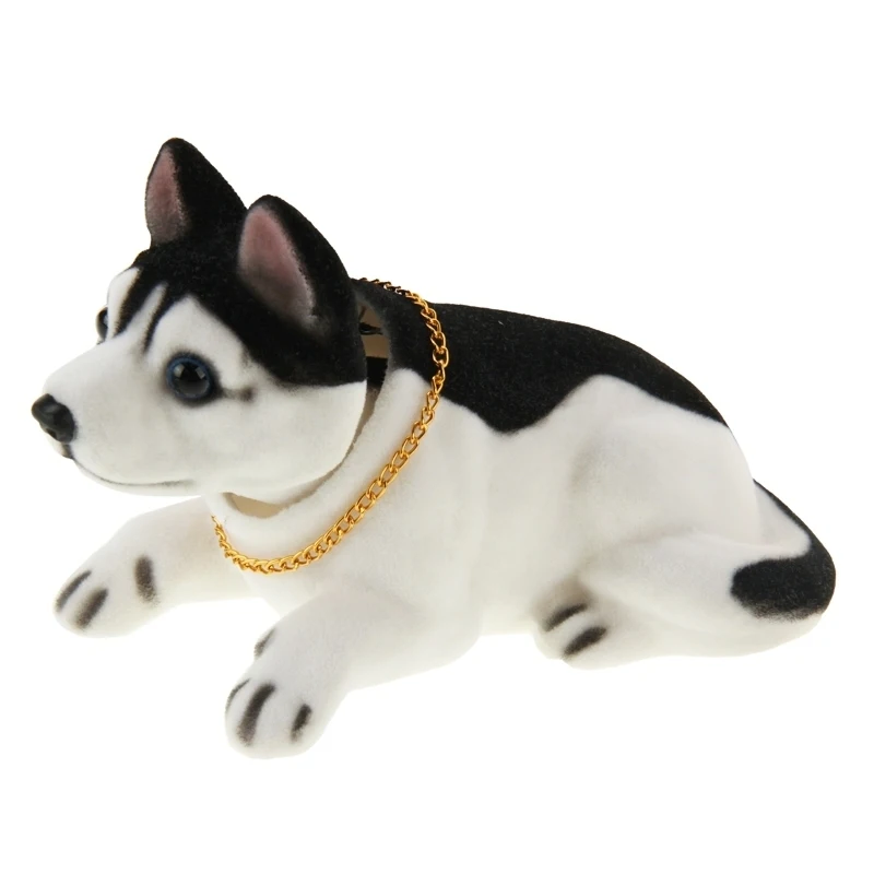 Brand New And High Quality Lovely Husky Nodding Dog for Car Decoration Car Interior Decorative Dropshipping 3 pcs toys kids electric train for high speed simulation playthings funny lovely child