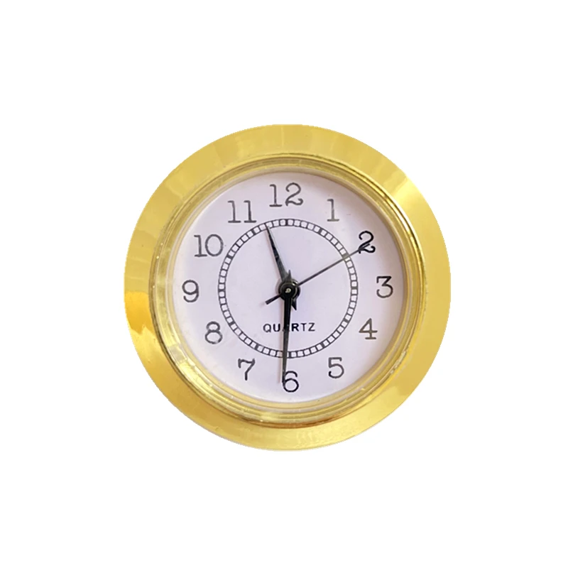 Insert Clock 38MM Round Roman Numerals Miniature Quartz Clock Movement Mechanism Insert for Built-in DIY clock replacement parts