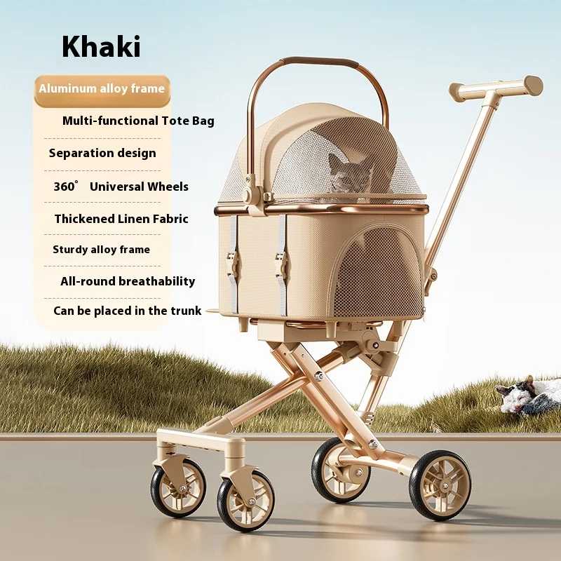 Expandable Foldable Pet Stroller 5