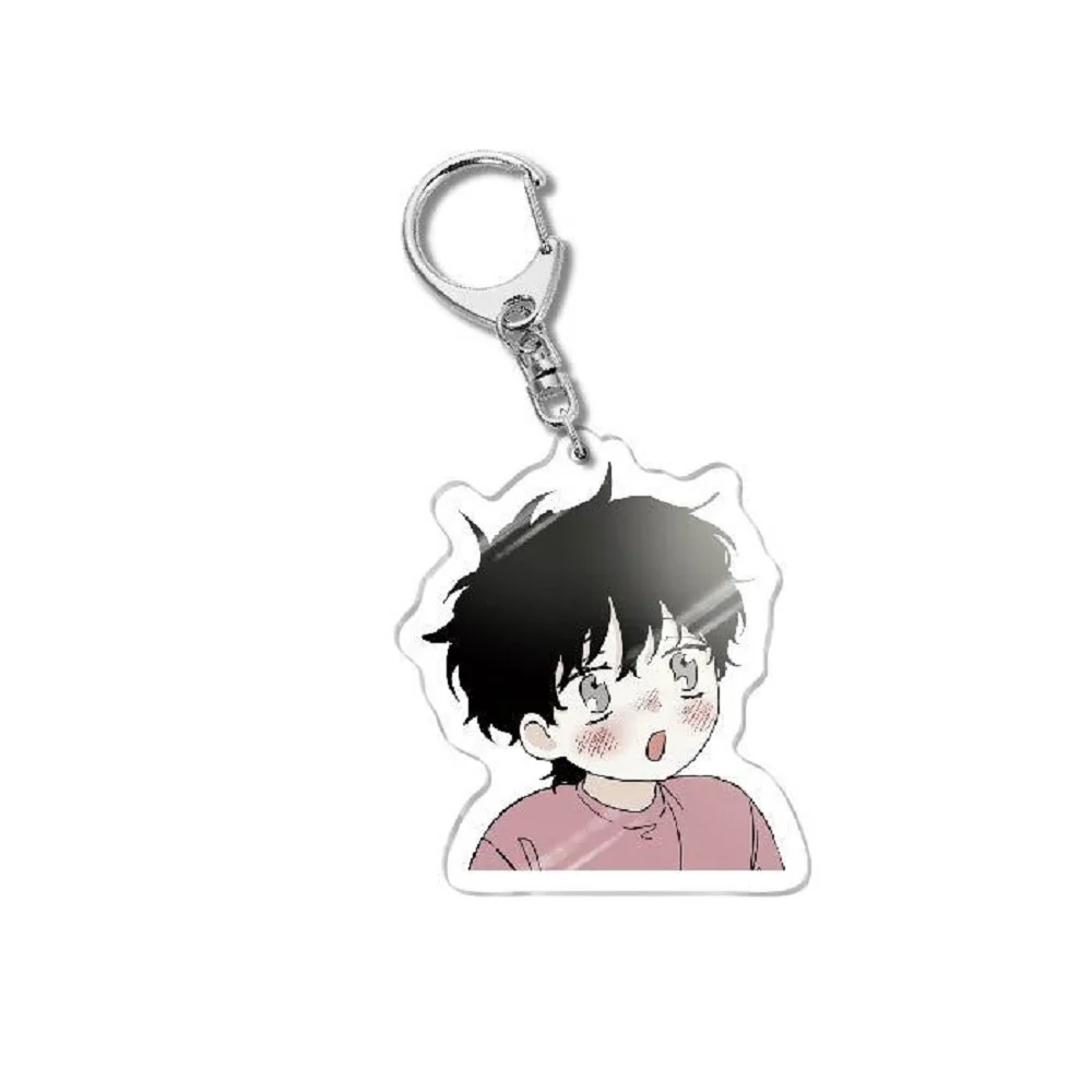 New Anime Manga Waterside Night Yaoi Couple Keychain Low Tide In Twilight Taeju Cartoon Figures Pendant Key Chain 6CM