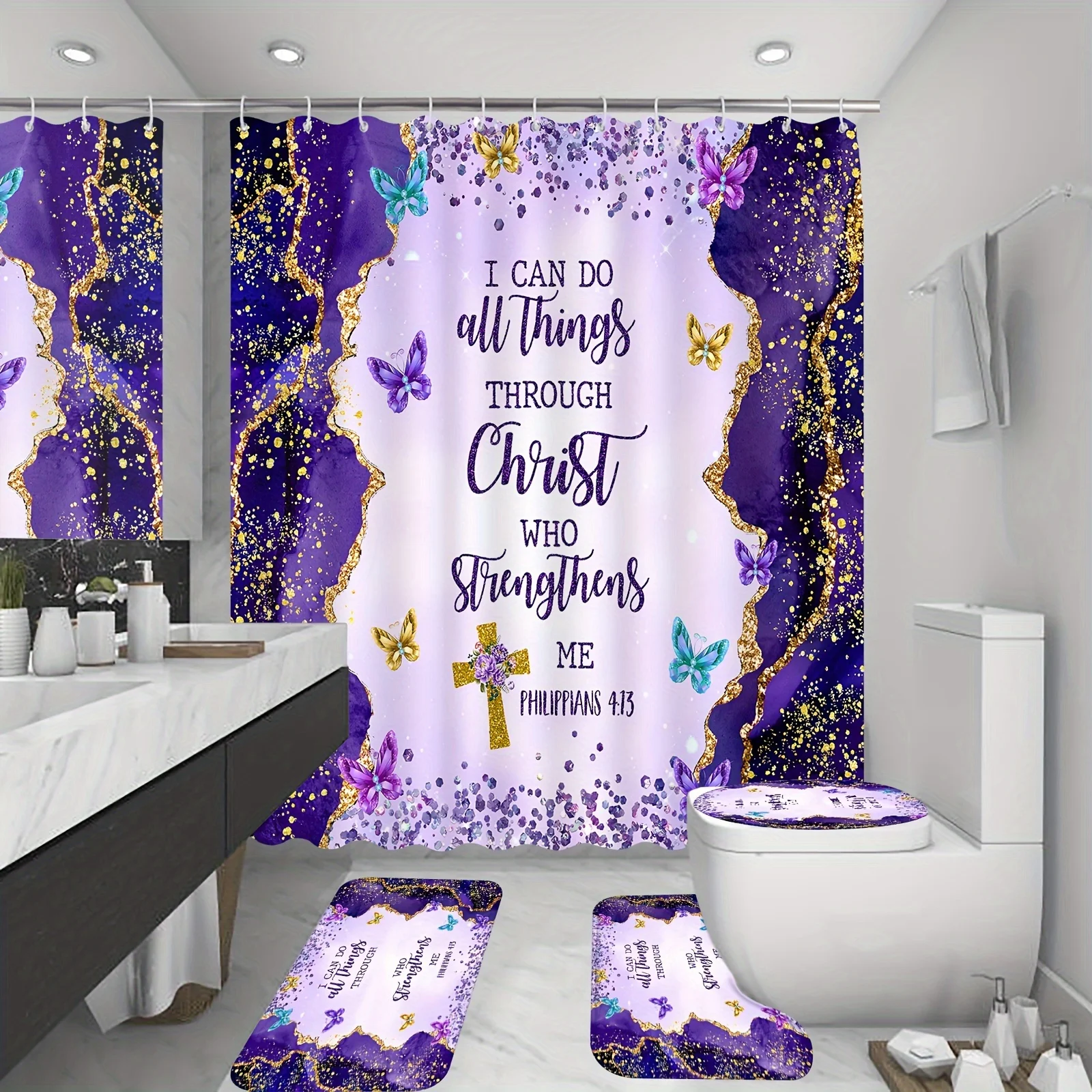 15 rideaux de douche pour une salle de bain tendance