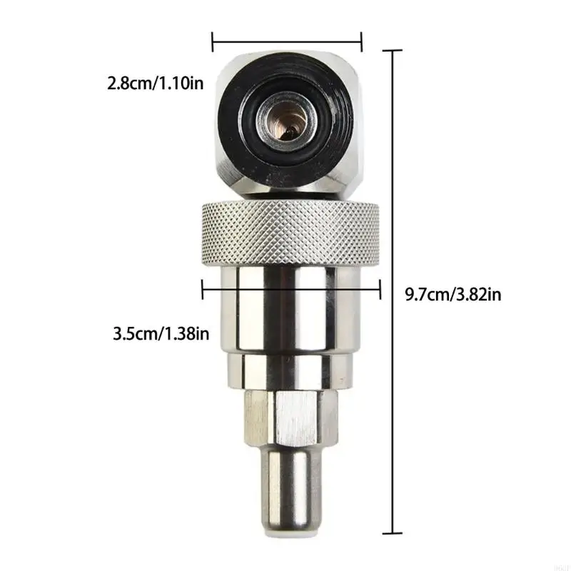 96GF CGA347 Cylinder Adapter Filling Converter Metal Texture for Tanks and Valves Ensures High Compatibility and Safety