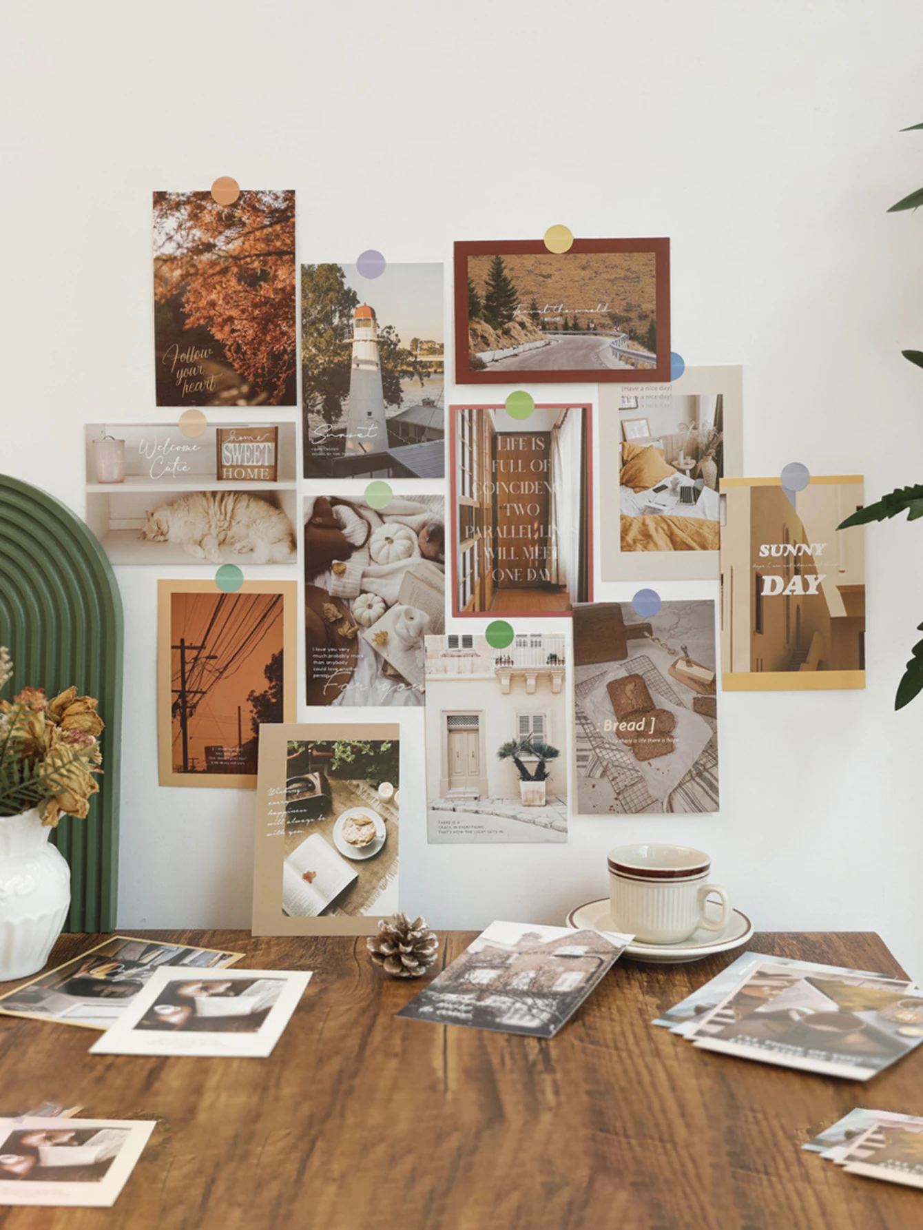 30 personalisierte Postkarten mit täglichen Landschaftsmotiven pro Packung, geeignet für die DIY-Dekoration von Schulklassenzimmern, Schlafzimmern und Wohnzimmerwänden – Detail 1