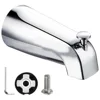 1 Pcs Sliding Bath Spout Bathtub Faucet With Diverter Fits 1/2" Copper Water Pipe  Single-lever Design Bathroom Accessories 2