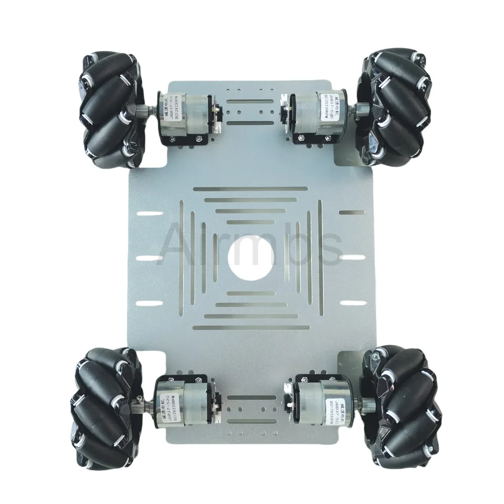 25KG 하중 4WD 메카넘 휠 로봇카 PS2 아두이노 컨트롤러 DC 12V 엔코더 모터 아두이노 ROS 로봇 암 섀시용