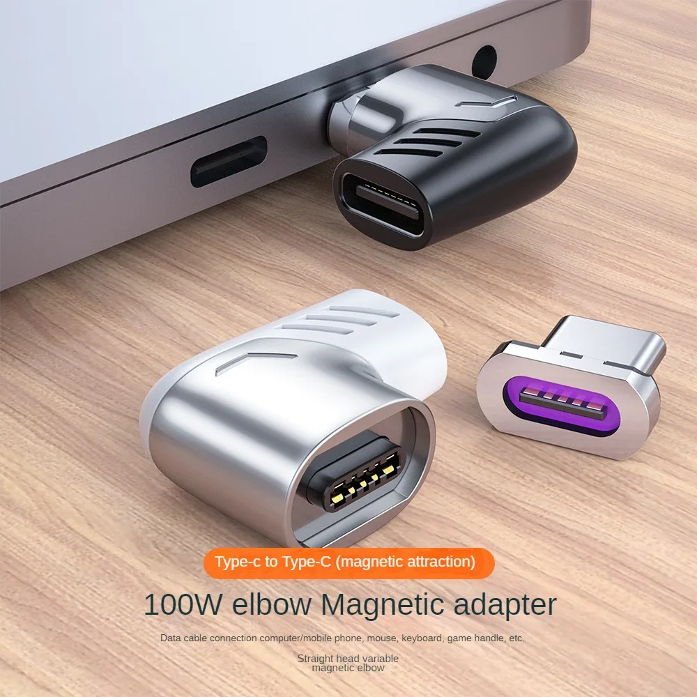 Tkey USB C타입 자석 어댑터, 고속 충전, Mi 9 Redmi용, 120W