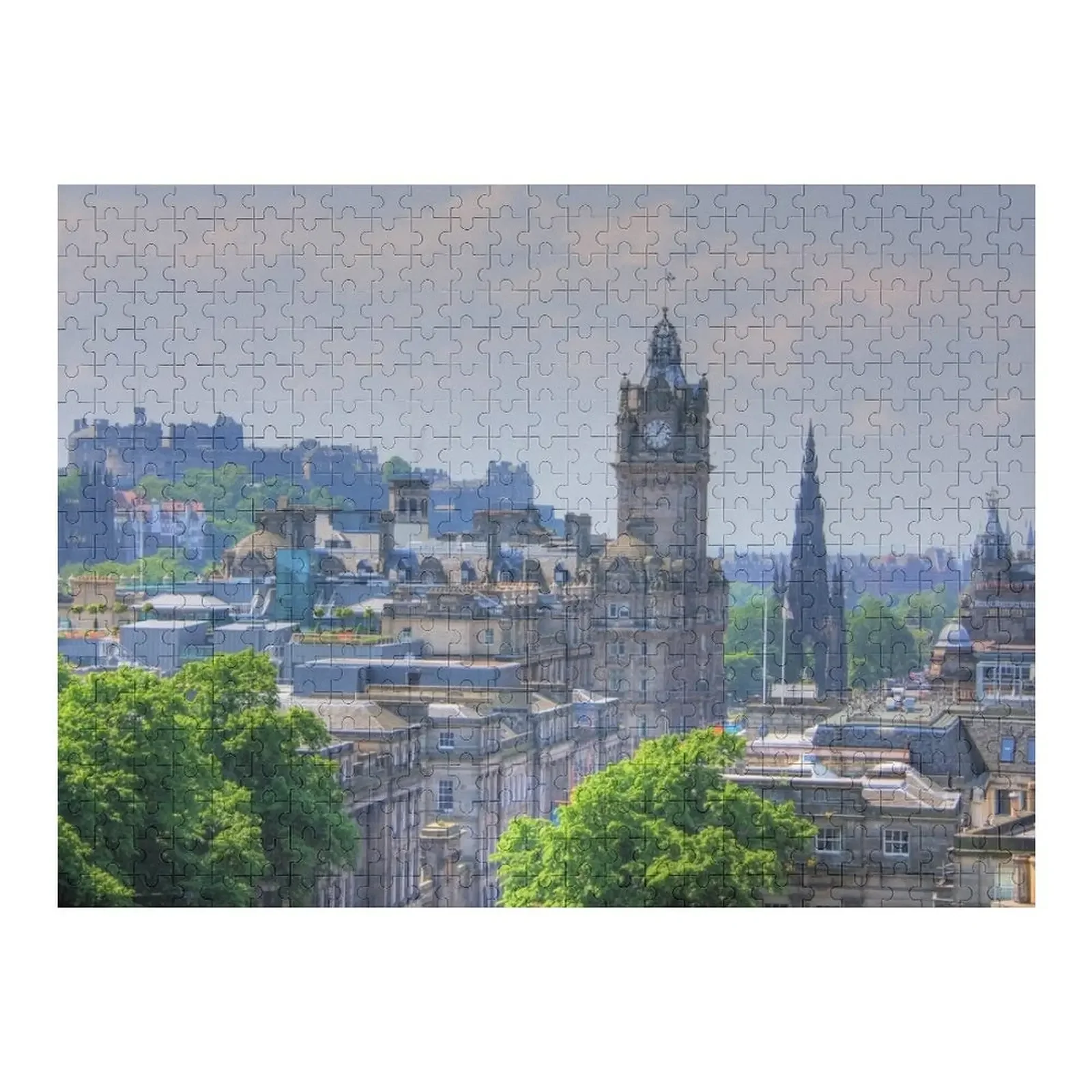 Edinburgh Jigsaw Puzzle Custom Photo Wood Name Customized Gifts For Kids Iq Puzzle