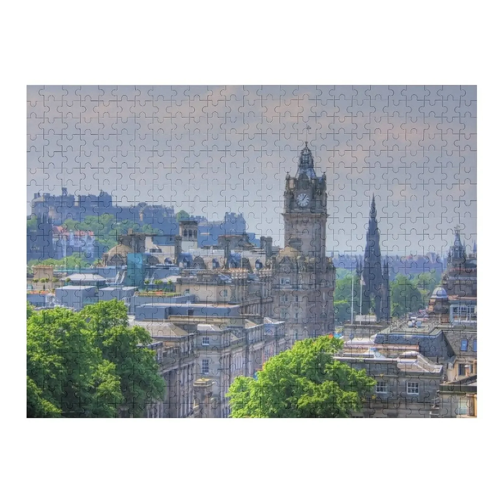 Edinburgh Jigsaw Puzzle Custom Photo Wood Name Customized Gifts For Kids Iq Puzzle vintage illustration of edinburgh from samson s ribs jigsaw puzzle photo works of art puzzle