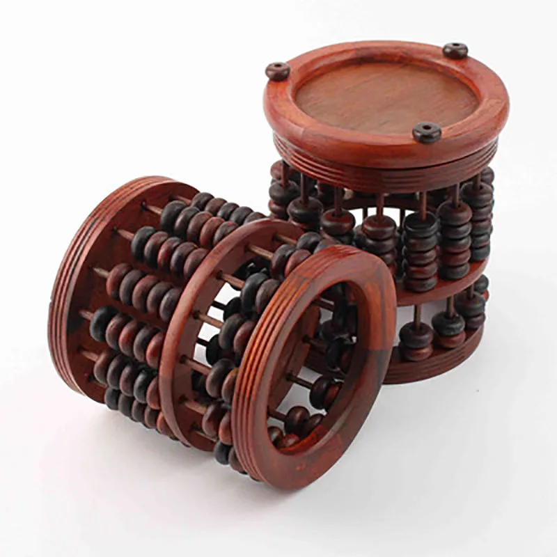 Hexagon Wood Carving Pen Holder, Classic Style, High Grade, Exquisite, Red, Handicraft, Household Gifts