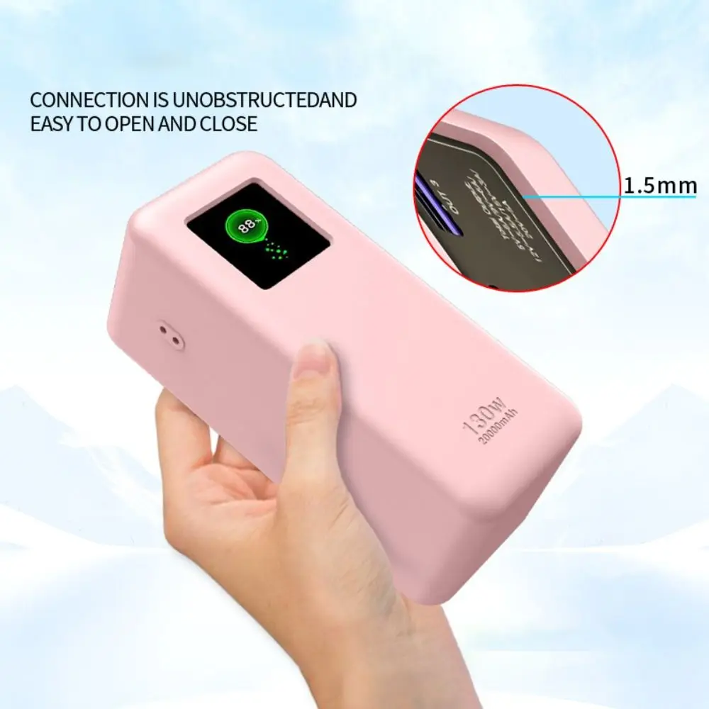 UGREEN Nexode Power Bank 20000mAh 130W 용 소프트 휴대용 핸들 방진 보호 케이스가있는 충격 방지 실리콘 케이스