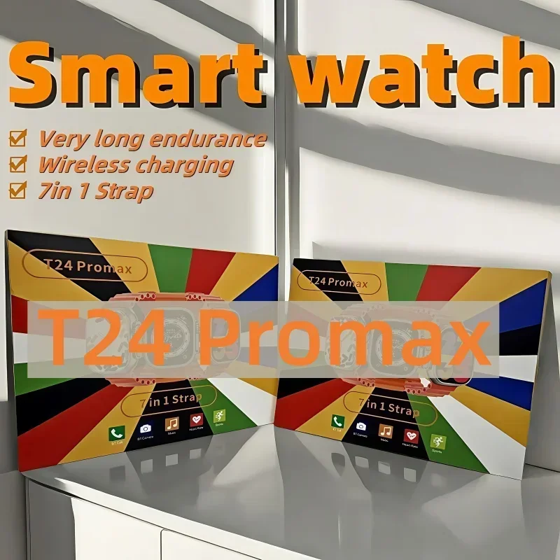 Waterproof shock-proof sports watch T24 Promax supports sports modes with different straps for any occasion smart watch