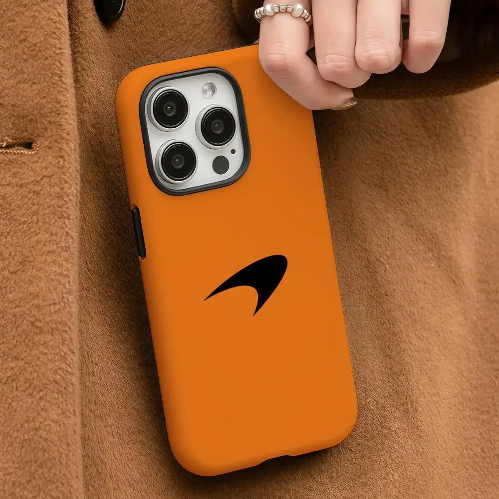 Glossy HD Double-Layer Liquid Back Film Hard Shell Sports Car Phone Case
