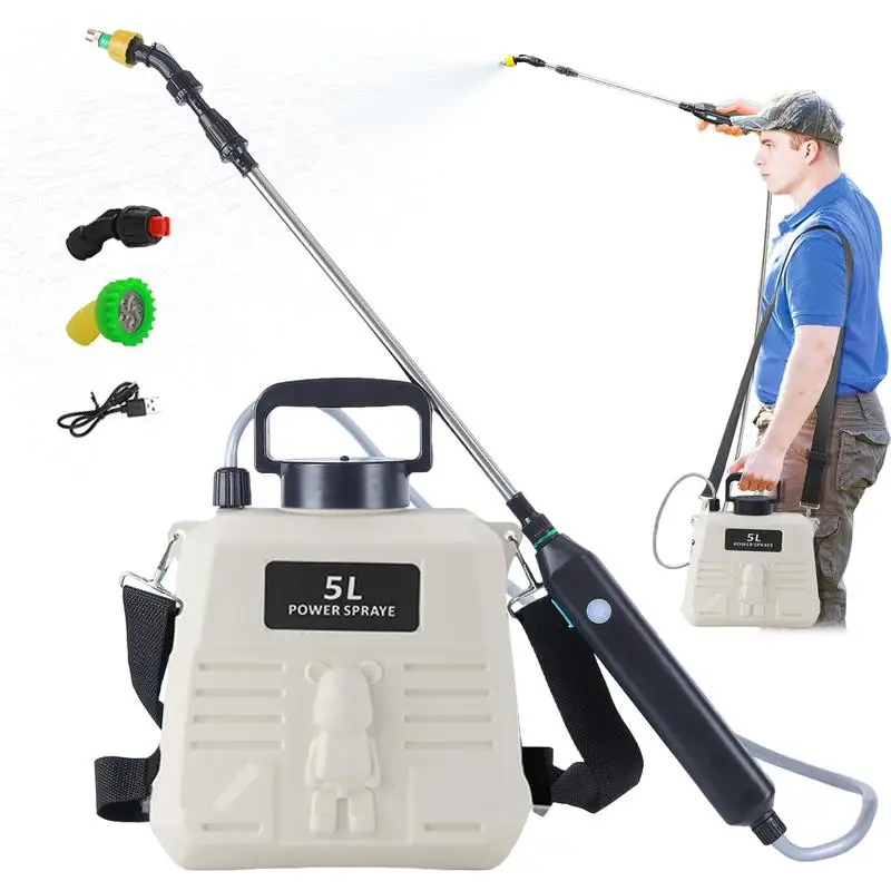 

Battery Sprayer 1.35 Gallon/5L Lawn Sprayer Battery Powered Garden Sprayer Rechargeable Handle With Retractable Wand For Lawn