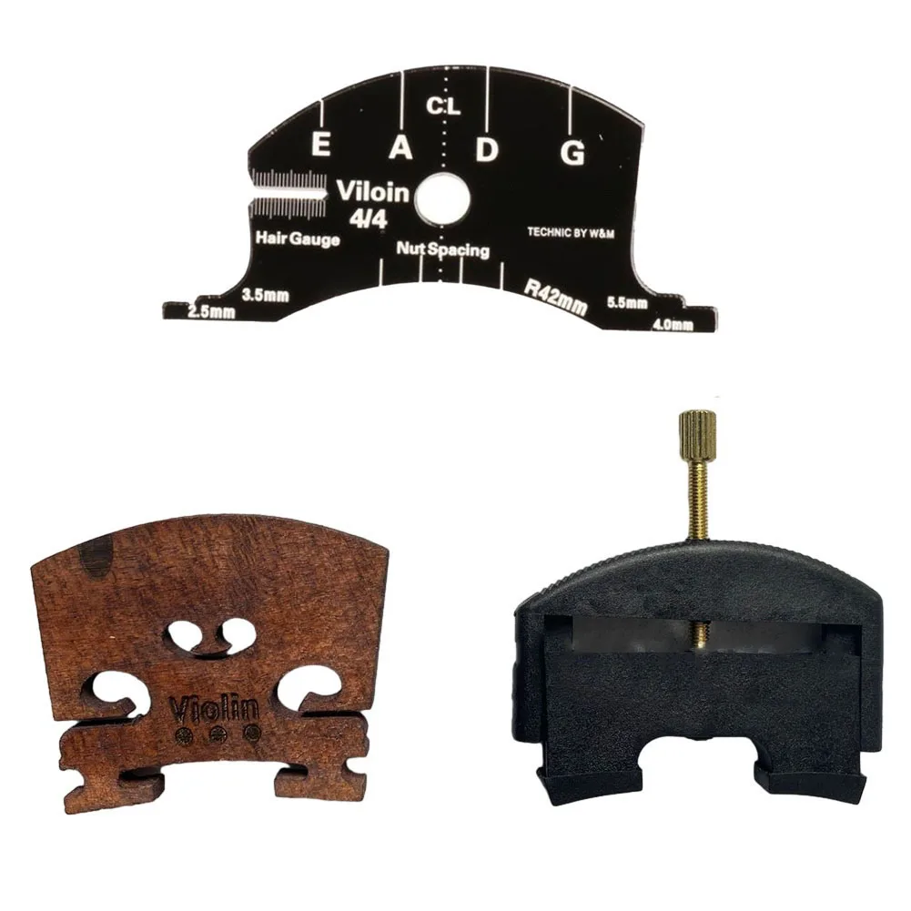 

4/4 Violin String Lifter Change Violin Bridge Tools Multi-functional Fingerboard Scraper Bridges Template Violin Part Accessory