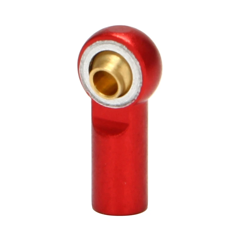 10Pcs M3 Ball Joint Link Bar Rod Seals Ball Head Tie Rod End For 1/10 Rc Truck Car Truck Buggy Red