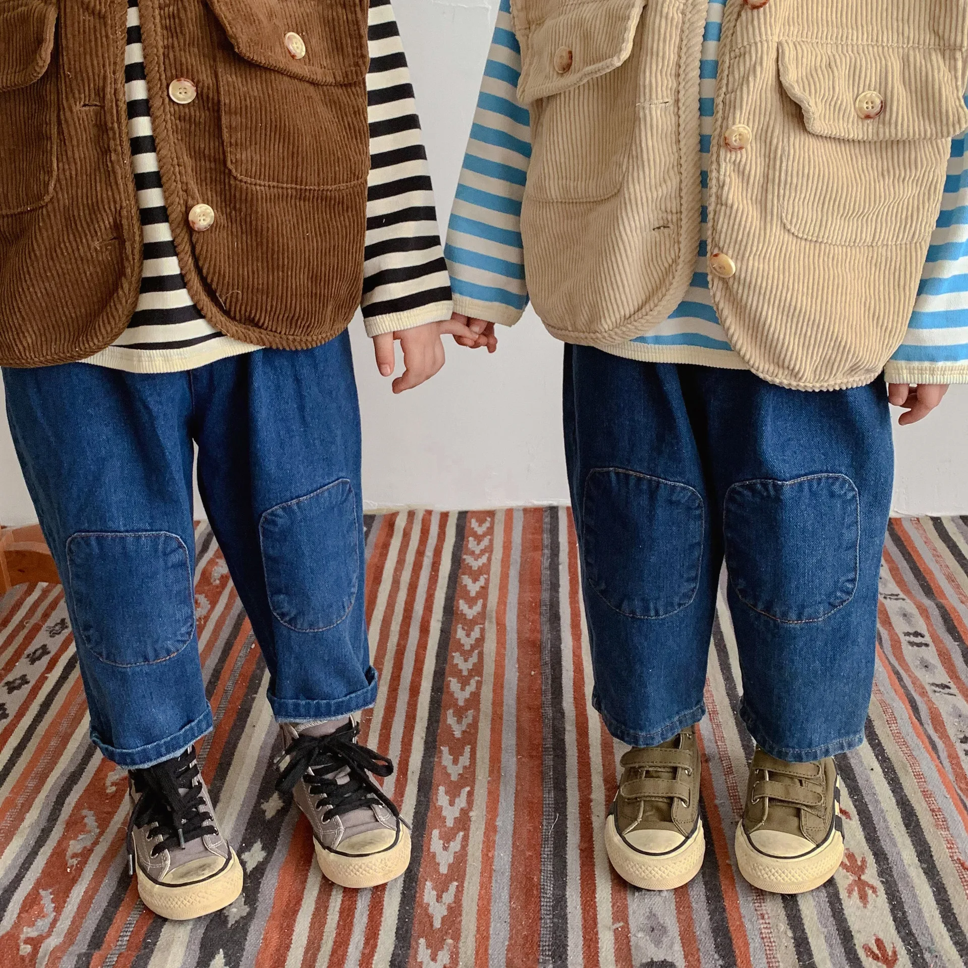 Kids Denim Harem Pants Children Loose Style Jeans