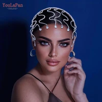 TOPQUEEN Crystal Hairbands for Brides Wedding Headband Bridal Hair Accessories Party Tiara Woman Hair Ornaments Headdress HP467