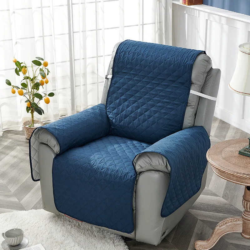 1 Seater Recliner Sofa Cover Quilted Anti-Slip Recliner Chair Mat Furniture Protector Couch Cover Pet Sofa Cushions Home Decor 3