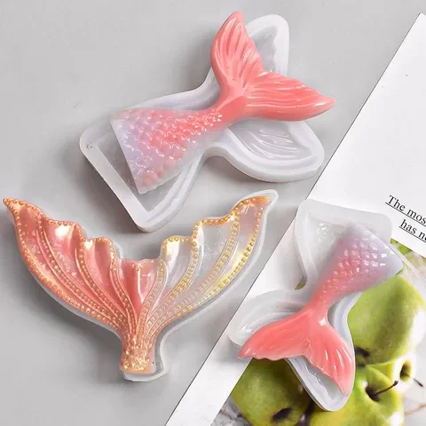 

1Pcs Transparent White Multipurpose Silicone Cake Candle Mold Home Decoration Baking Tool DIY Handmade Mermaid Tail