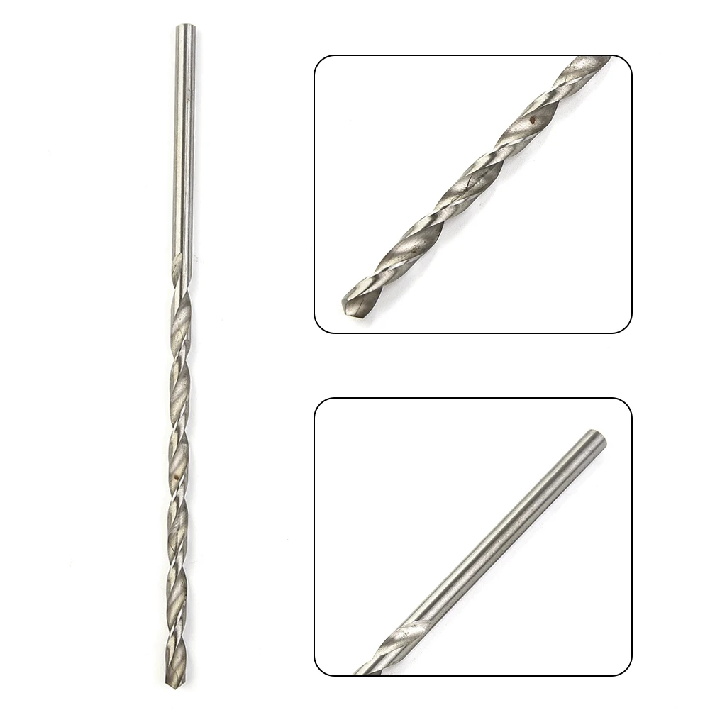 2mm/3mm/4mm/5mm/6mm Extra Long HSS Drilling Straight Shank Drill Bits Parts Cutter Drilling Kit For Wood Steel Metal Alloy