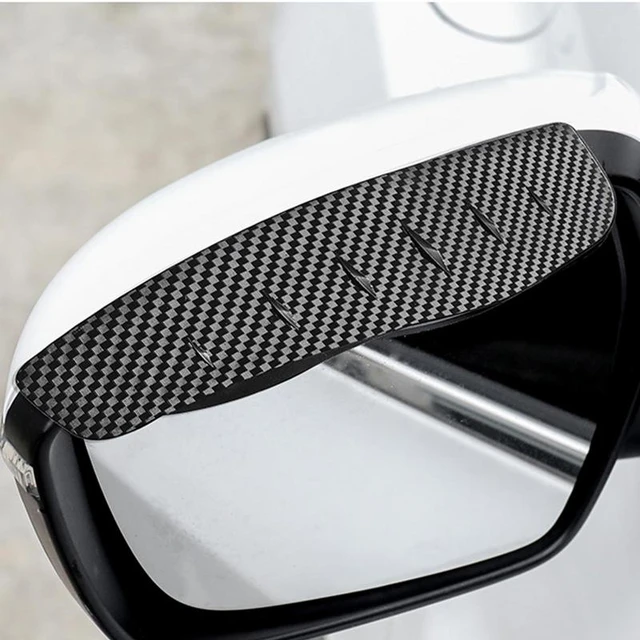 Carbon Fiber Auto Mirror Rain Visor Smoke Guard Car Side Mirror