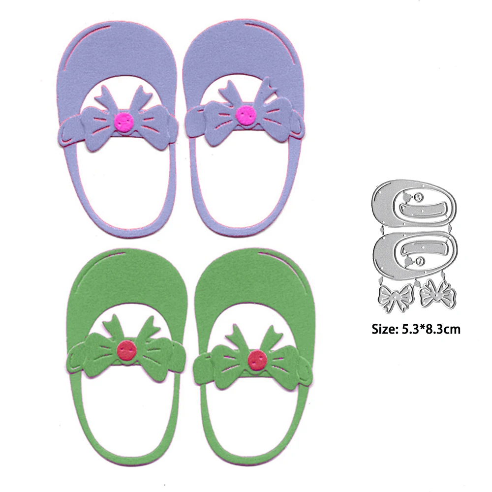 

Metal Cutting Dies 2023 Scrapbooking Decoration Baby Shoes Paper Craft Knife Mold Template Stencils