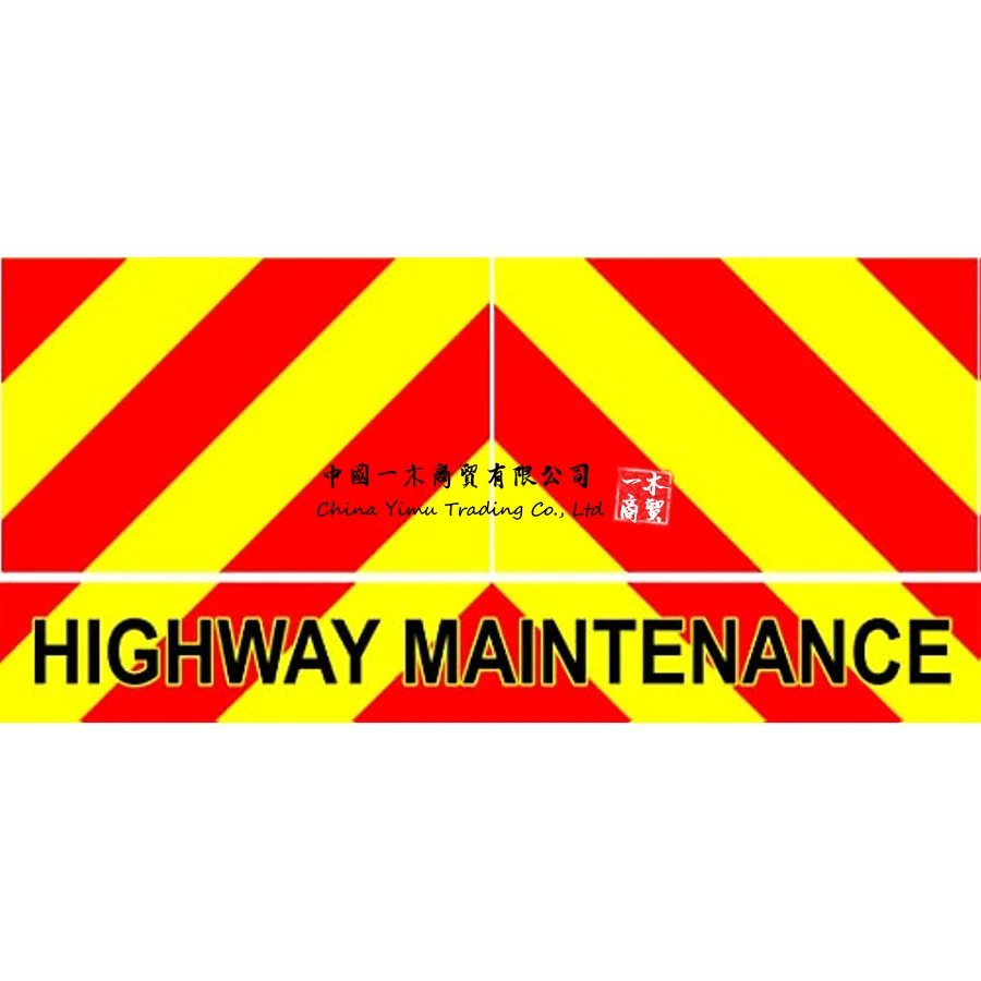 Manutenzione Autostradale Chevrons Riflettente Giallo Magnetico O Segni Adesivi Car Van Ribaltabile Tail Lift Ect. Fanale Posteriore