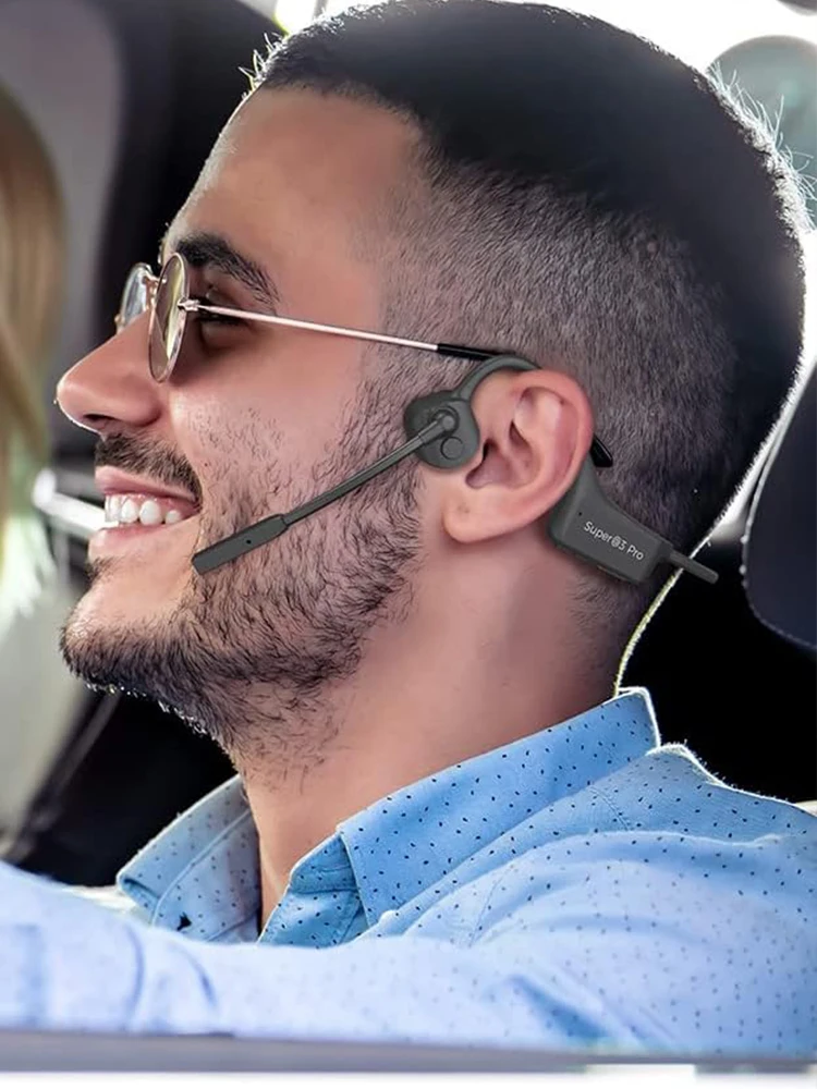 Wireless Bluetooth Headset Bone Conduction Headphones Gaming Sports Entertainment Earphones for Ear Noise Canceling Headphone