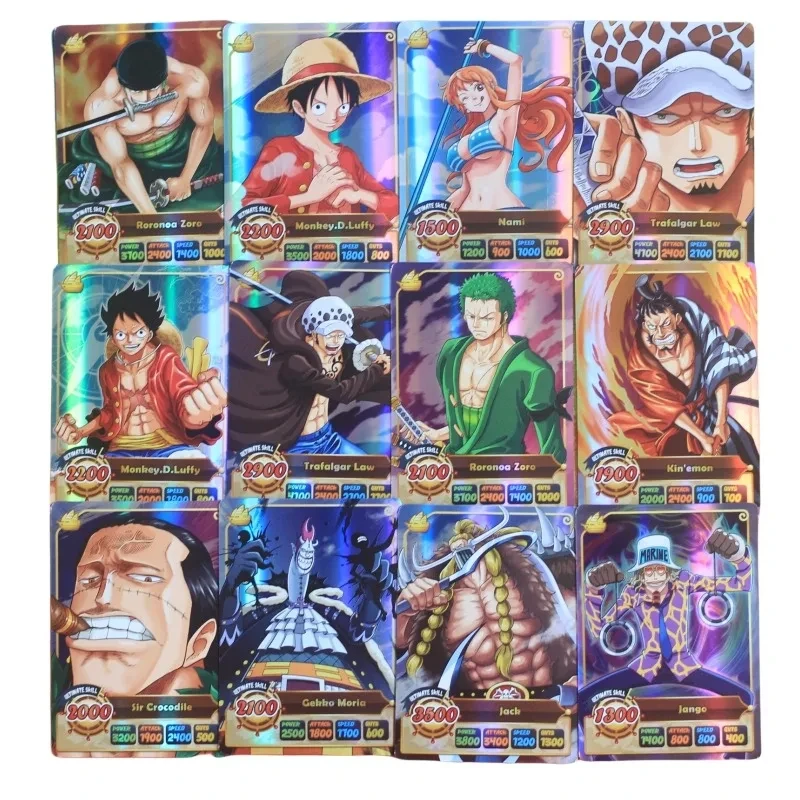 

ONE PIECE DIY Обезьяна D Luffy ророноа Зоро Санджи Boa Hancock Nami Sir крокодил Kaidou набор из 50 листов игра коллекция флеш-карт