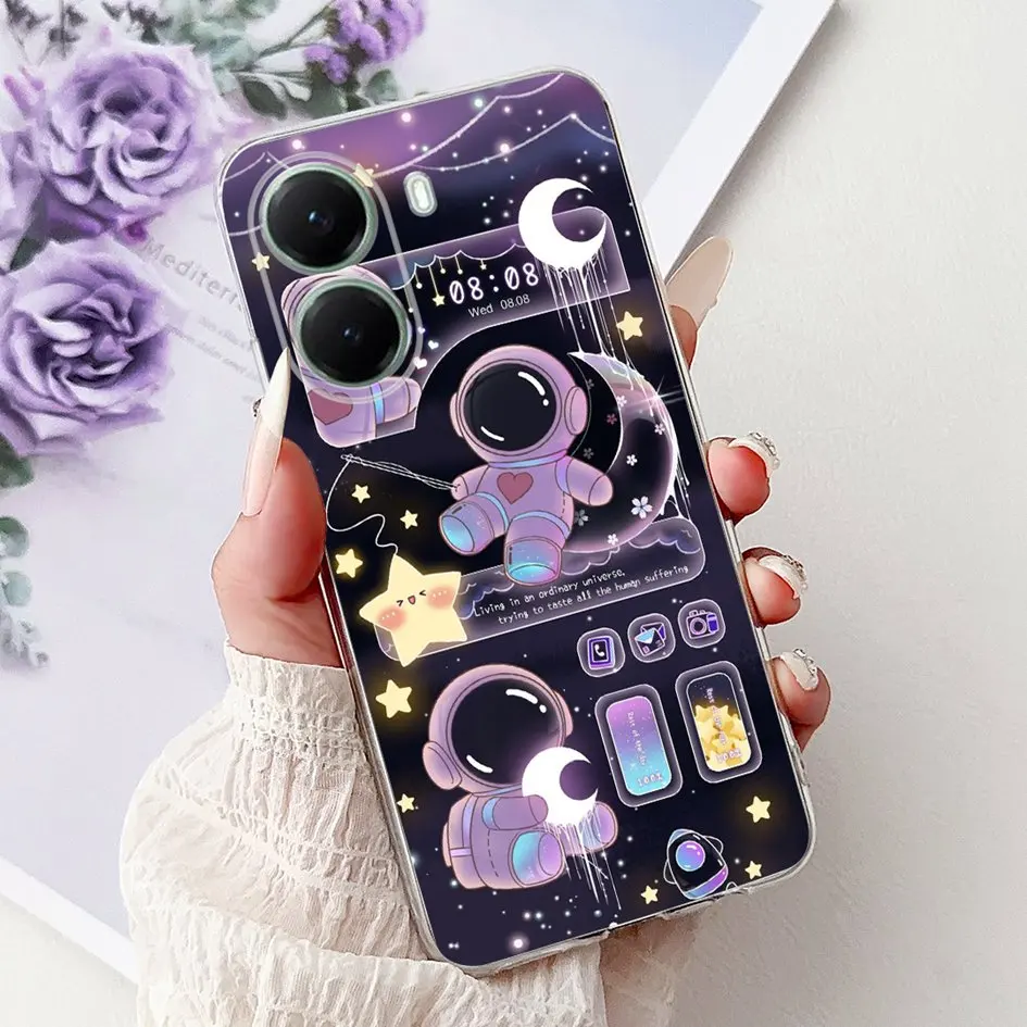 Cool Cartoon Animal Soft Silicone Clear Phone Case Cover
