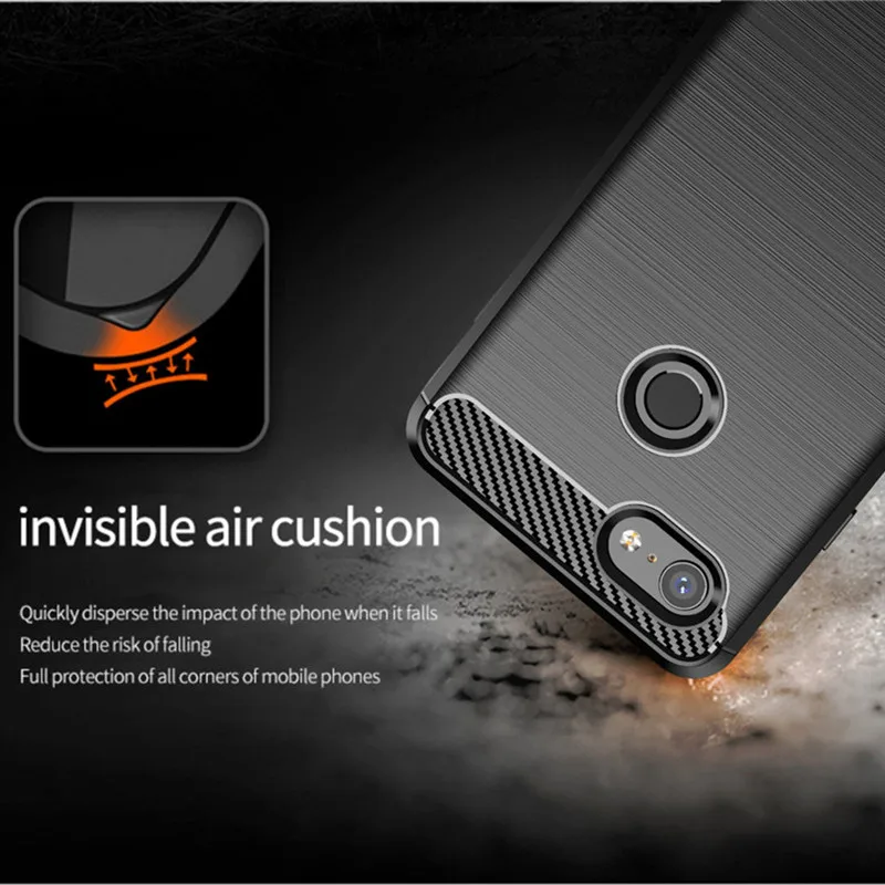 Shockproof Case For Google Pixel 3A Phone Cover Silicone Brushed Cases For google pixel 3a Carbon Fiber Case 3