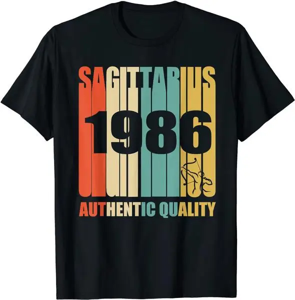 

Retro Sagittarius 1986 T-Shirt Vintage Birthday Shirt