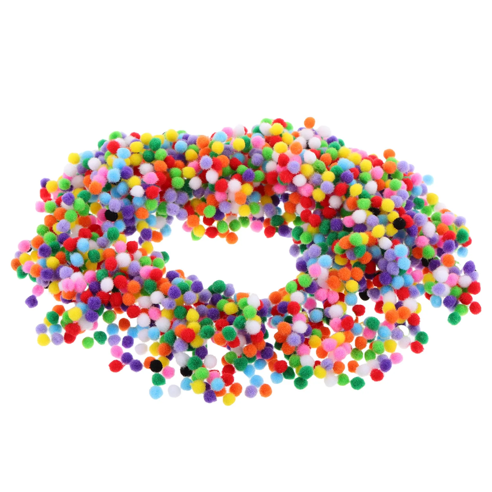 2000Pcs 5Mm 혼합 색상 폼폼 공예용 DIY 모자 장식 예술 프로젝트 공예용 폼폼 크리스마스 공예 용품