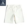 SAUCE ORIGIN  White Jeans Color Point Shorts Man Raw Denim Selvedge Denim Jeans 5
