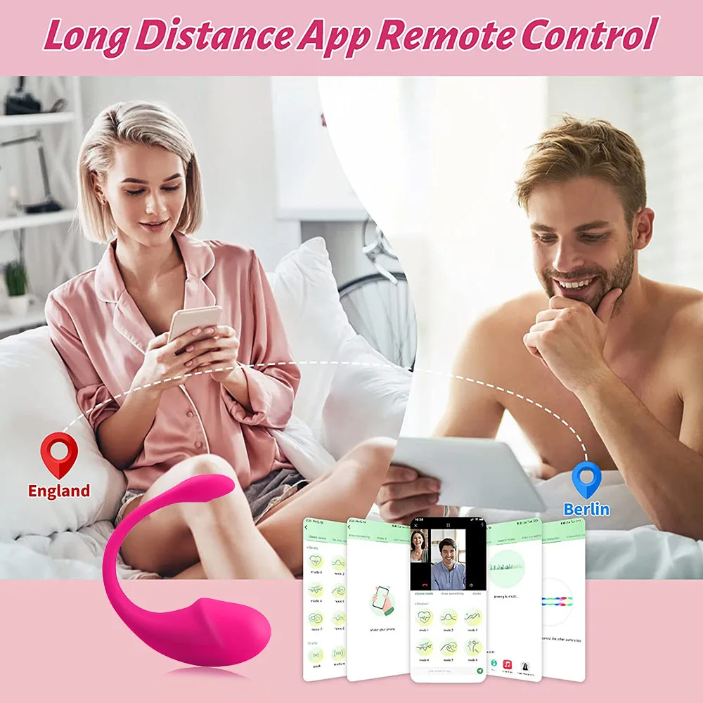 Sexy Toys Bluetooth G Spot Dildo Vibrator for Women Wireless APP Remote Control Wear Vibrating Egg Panties Sex Toys for Adults